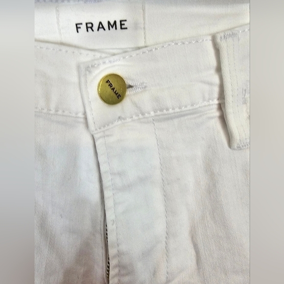 Frame Le High Straight leg white jeans in size 30 NWT - Picture 3 of 5